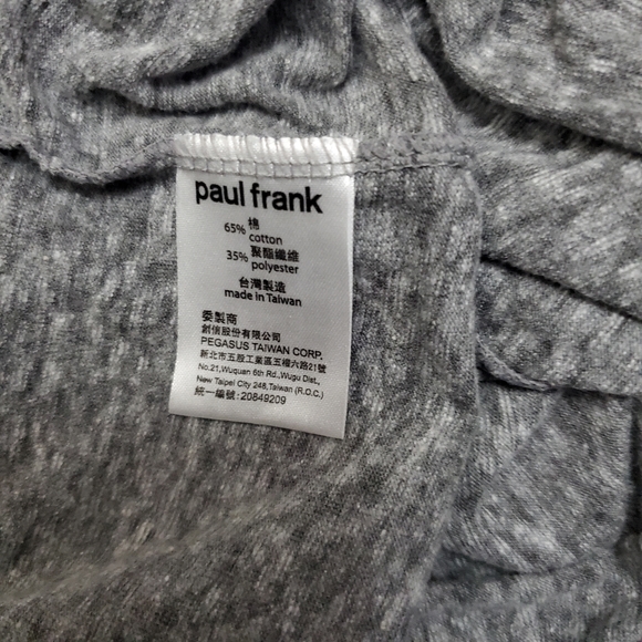 🌞 3/$30 Sweat Tea Paul Frank gray long sleeve. - Picture 6 of 6